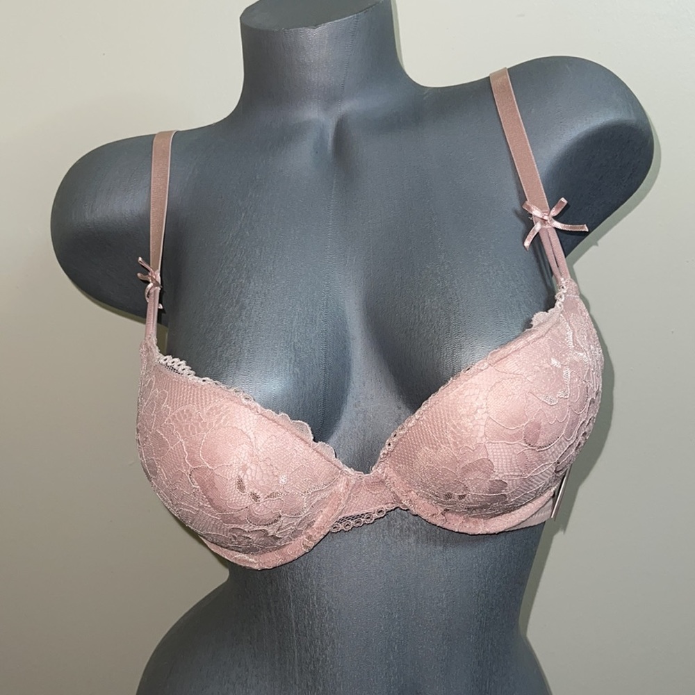 SUPER PUSH UP EXTREME PADDED DOUBLE PADDLE ADD 2 CUP SIZE BOMBSHELL BRA.